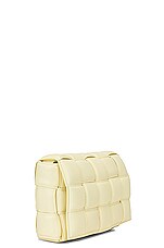 FWRD Renew Bottega Veneta Padded Cassette Crossbody Bag in Zest Washed & Gold, view 4, click to view large image.
