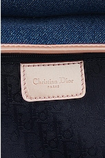 FWRD Renew Dior Denim Saddle Bag in Medium Blue, view 5, click to view large image.