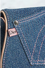 FWRD Renew Dior Denim Saddle Bag in Medium Blue, view 9, click to view large image.