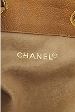 FWRD Renew Chanel Matelasse Caviar Drawstring Shoulder Bag in Beige, view 5, click to view large image.