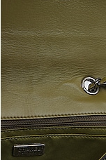 FWRD Renew Chanel Coco Cuba Sequin Chain Shoulder Bag in Khaki, view 7, click to view large image.