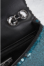 FWRD Renew Chanel Sequin Turnlock Chain Flap Shoulder Bag in Blue, view 8, click to view large image.