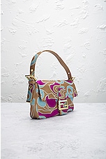 FWRD Renew Fendi Mama Baguette Shoulder Bag in Multi, view 4, click to view large image.