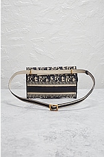 FWRD Renew Dior Trotter Saddle Waist Bag in Navy, view 3, click to view large image.