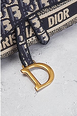 FWRD Renew Dior Trotter Saddle Waist Bag in Navy, view 6, click to view large image.