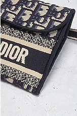 FWRD Renew Dior Trotter Saddle Waist Bag in Navy, view 8, click to view large image.