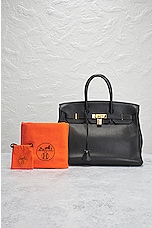 FWRD Renew Hermes Birkin 35 Handbag in Black, view 10, click to view large image.