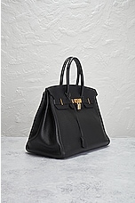 FWRD Renew Hermes Birkin 35 Handbag in Black, view 4, click to view large image.