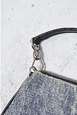 FWRD Renew Dior Denim Printed Saddle Bag in Grey, view 8, click to view large image.
