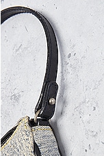 FWRD Renew Dior Denim Printed Saddle Bag in Grey, view 9, click to view large image.