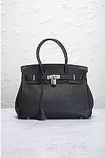 FWRD Renew Hermes Birkin 30 Handbag in Black, view 2, click to view large image.