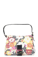 FWRD Renew Fendi Zucchino Flower Shoulder Bag in Multi, view 1, click to view large image.