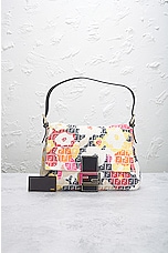 FWRD Renew Fendi Zucchino Flower Shoulder Bag in Multi, view 10, click to view large image.
