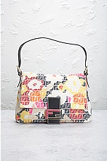 FWRD Renew Fendi Zucchino Flower Shoulder Bag in Multi, view 2, click to view large image.