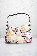 FWRD Renew Fendi Zucchino Flower Shoulder Bag in Multi, view 3, click to view large image.