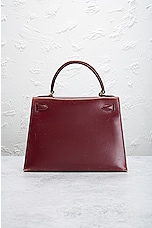 FWRD Renew Hermes Kelly 28 Handbag in Bordeaux, view 3, click to view large image.