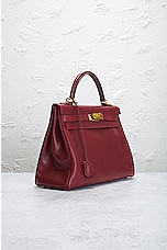 FWRD Renew Hermes Kelly 32 Handbag in Bordeaux, view 4, click to view large image.