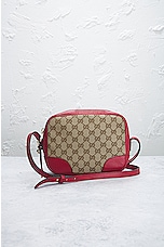 FWRD Renew Gucci GG Canvas Shoulder Bag in Beige, view 2, click to view large image.