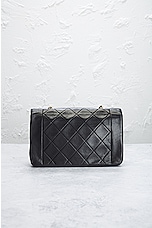 FWRD Renew Chanel Quilted Diana Chain Shoulder Bag in Black, view 3, click to view large image.