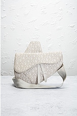 FWRD Renew Dior Trotter Saddle Bag in Ivory, view 2, click to view large image.