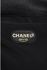 FWRD Renew Chanel Triple Coco Caviar Backpack in Black, view 5, click to view large image.