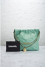 FWRD Renew Chanel Chain Buckle Bag in Mint, view 8, click to view large image.