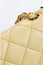 FWRD Renew Chanel Diana Bicolor Lambskin Quilted Shoulder Bag in Beige, view 8, click to view large image.
