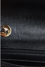 FWRD Renew Chanel Quilted Caviar Single Flap Chain Shoulder Bag in Black, view 7, click to view large image.