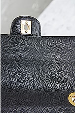 FWRD Renew Chanel Quilted Caviar Single Flap Chain Shoulder Bag in Black, view 9, click to view large image.