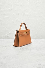 FWRD Renew Hermes Epsom Kelly 20 Handbag in Gold, view 4, click to view large image.