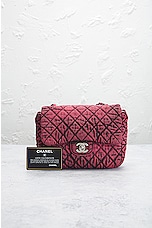 FWRD Renew Chanel Quilted Turnlock Chain Shoulder Bag in Burgundy, view 10, click to view large image.