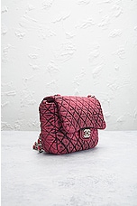FWRD Renew Chanel Quilted Turnlock Chain Shoulder Bag in Burgundy, view 4, click to view large image.