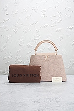 FWRD Renew Louis Vuitton Capucines Handbag in Cream, view 10, click to view large image.
