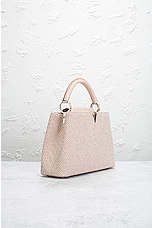FWRD Renew Louis Vuitton Capucines Handbag in Cream, view 4, click to view large image.