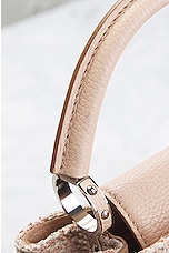 FWRD Renew Louis Vuitton Capucines Handbag in Cream, view 7, click to view large image.
