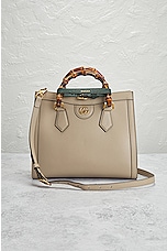 FWRD Renew Gucci Diana 2 Way Handbag in Taupe, view 2, click to view large image.