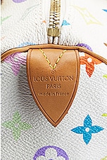 FWRD Renew Louis Vuitton Speedy 30 Bag in Multi White, view 5, click to view large image.