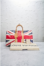 FWRD Renew Louis Vuitton MonogramJack Keepall Bandouliere Bag in Blue & Red, view 8, click to view large image.
