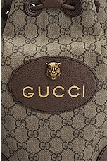 FWRD Renew Gucci GG Supreme Bucket Bag in Taupe, view 6, click to view large image.