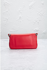 FWRD Renew Fendi Micro 2 Way Shoulder Bag in Red, view 3, click to view large image.