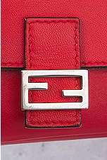 FWRD Renew Fendi Micro 2 Way Shoulder Bag in Red, view 6, click to view large image.