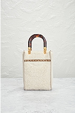 FWRD Renew Fendi Small Sunshine Handbag in Ivory, view 3, click to view large image.