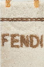 FWRD Renew Fendi Small Sunshine Handbag in Ivory, view 6, click to view large image.