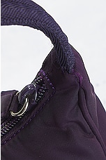 FWRD Renew ESG Luxury Prada Mini Hobo Bag in Purple, view 9, click to view large image.