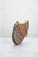 FWRD Renew Dior Trotter Saddle Bag in Beige, view 4, click to view large image.