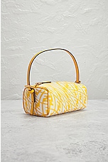 FWRD Renew Fendi Coated Canvas Shoulder Bag in Yellow, view 4, click to view large image.
