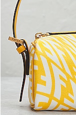 FWRD Renew Fendi Coated Canvas Shoulder Bag in Yellow, view 6, click to view large image.