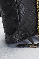 FWRD Renew Chanel Quilted Turnlock Flap Backpack in Black, view 10, click to view large image.