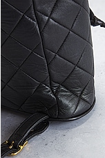 FWRD Renew Chanel Quilted Turnlock Flap Backpack in Black, view 9, click to view large image.