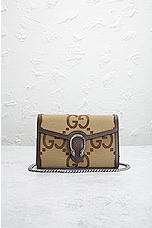 FWRD Renew Gucci GG Dionysus Chain Shoulder Bag in Brown, view 2, click to view large image.